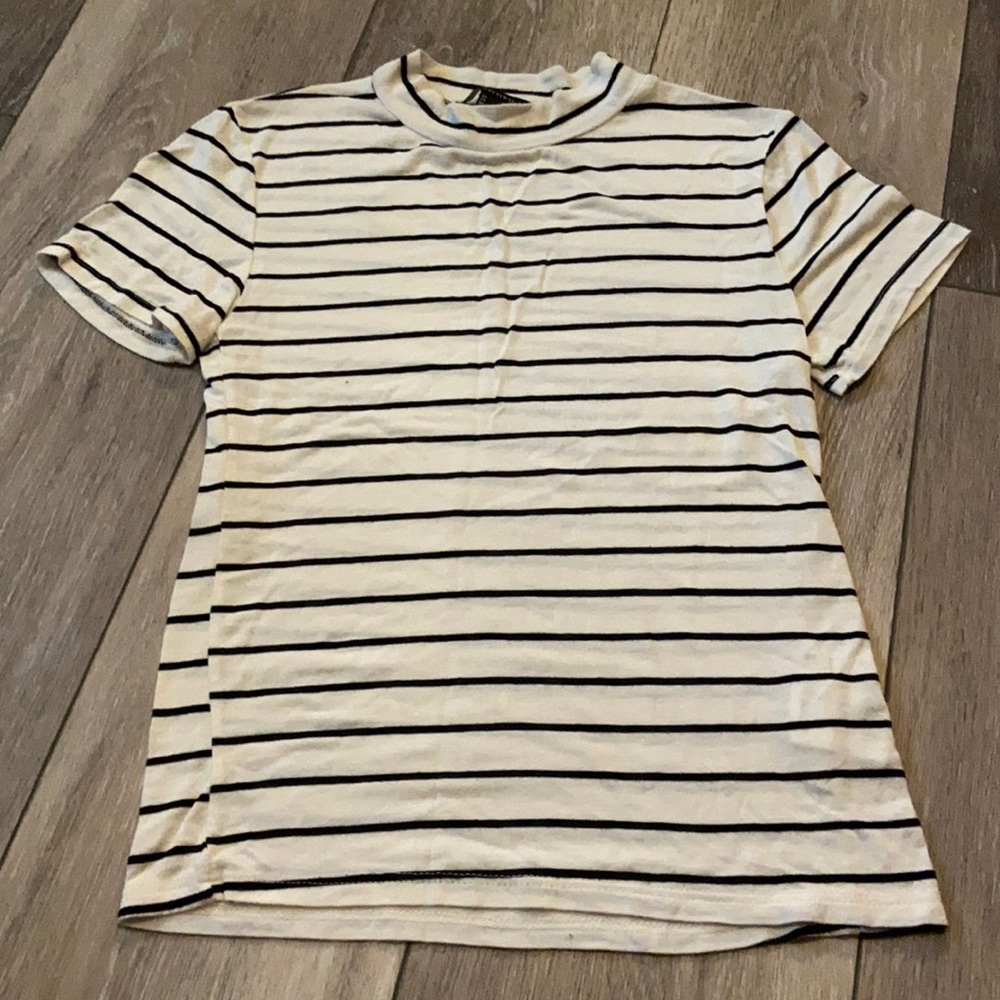 Black striped shirt